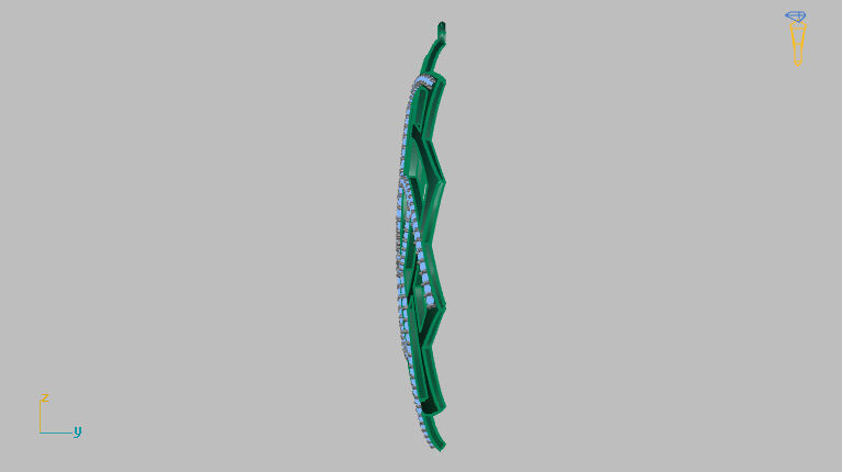 Mandala pendant studded 3D print model_14