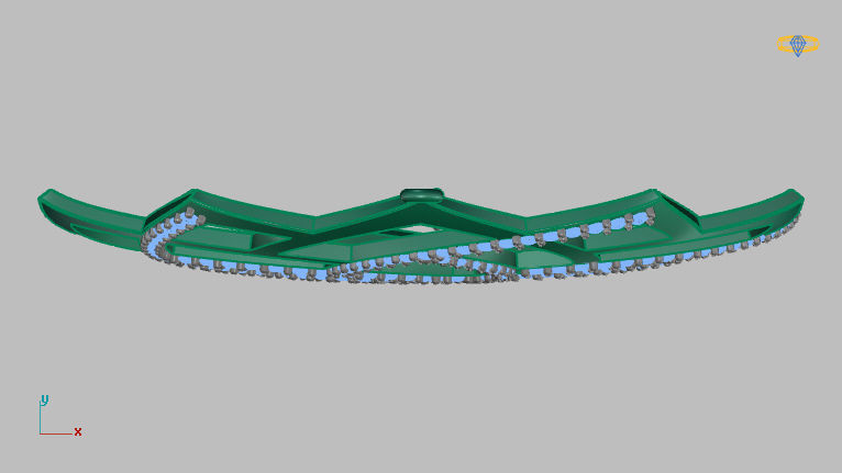 Mandala pendant studded 3D print model_12