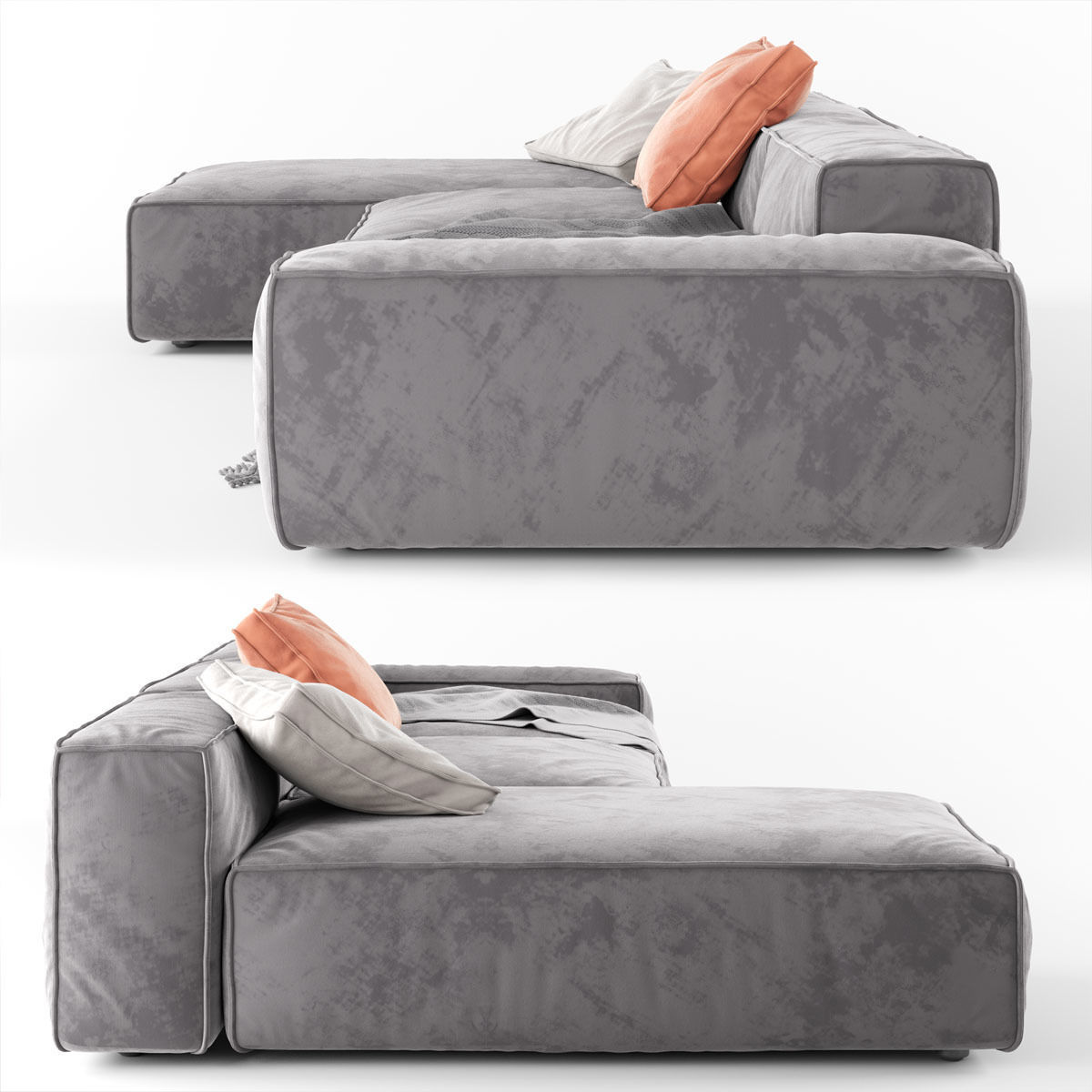 Modern Modular Corner Sofa 03 3D model_2