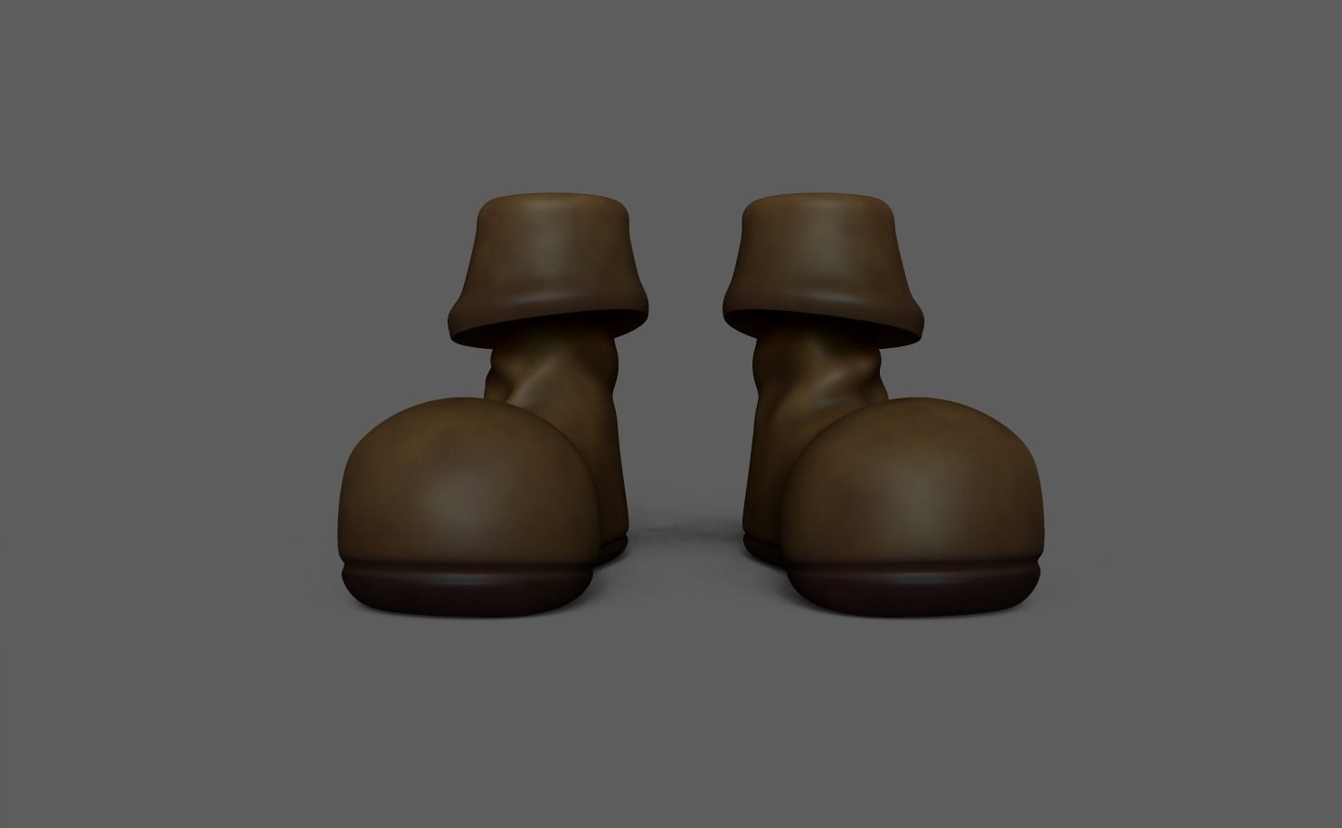 Pirate Boots - Old Dirty Low-poly 3D model_3