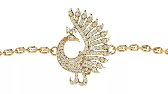 Peacock Bracelet Charm 