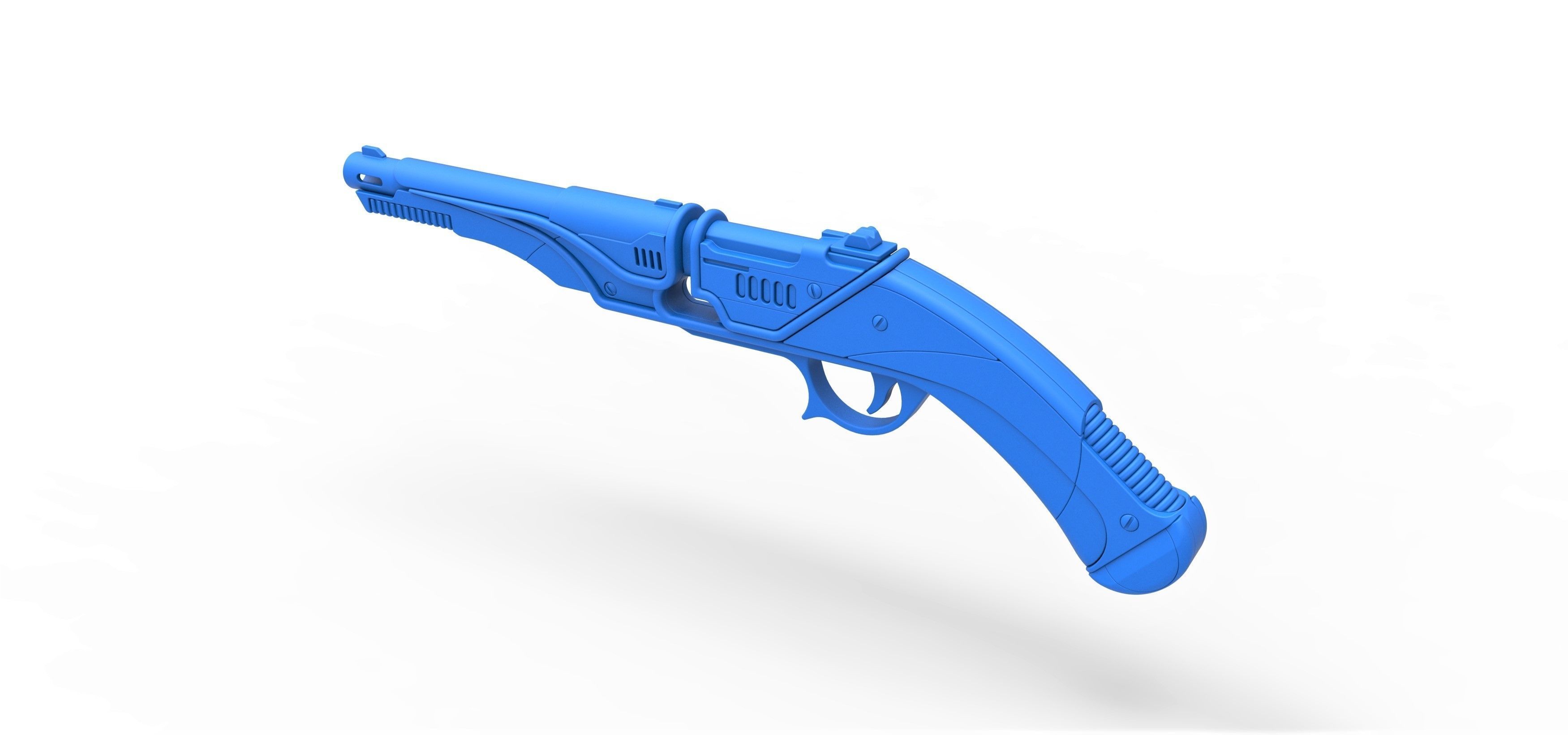 Blaster E-851 of Zorii Bliss from Star Wars Rise of Skywalker 3D model_15