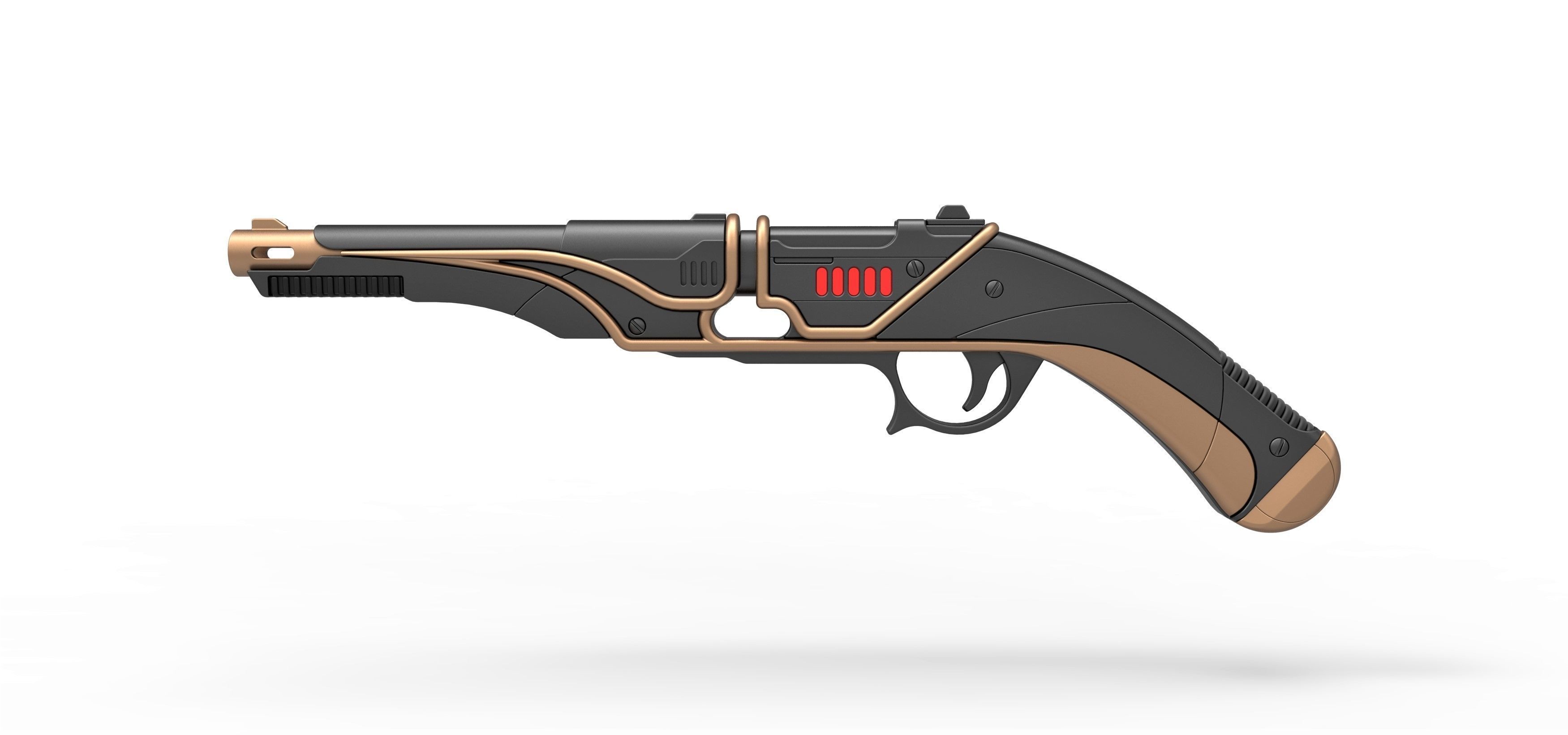 Blaster E-851 of Zorii Bliss from Star Wars Rise of Skywalker 3D model_6