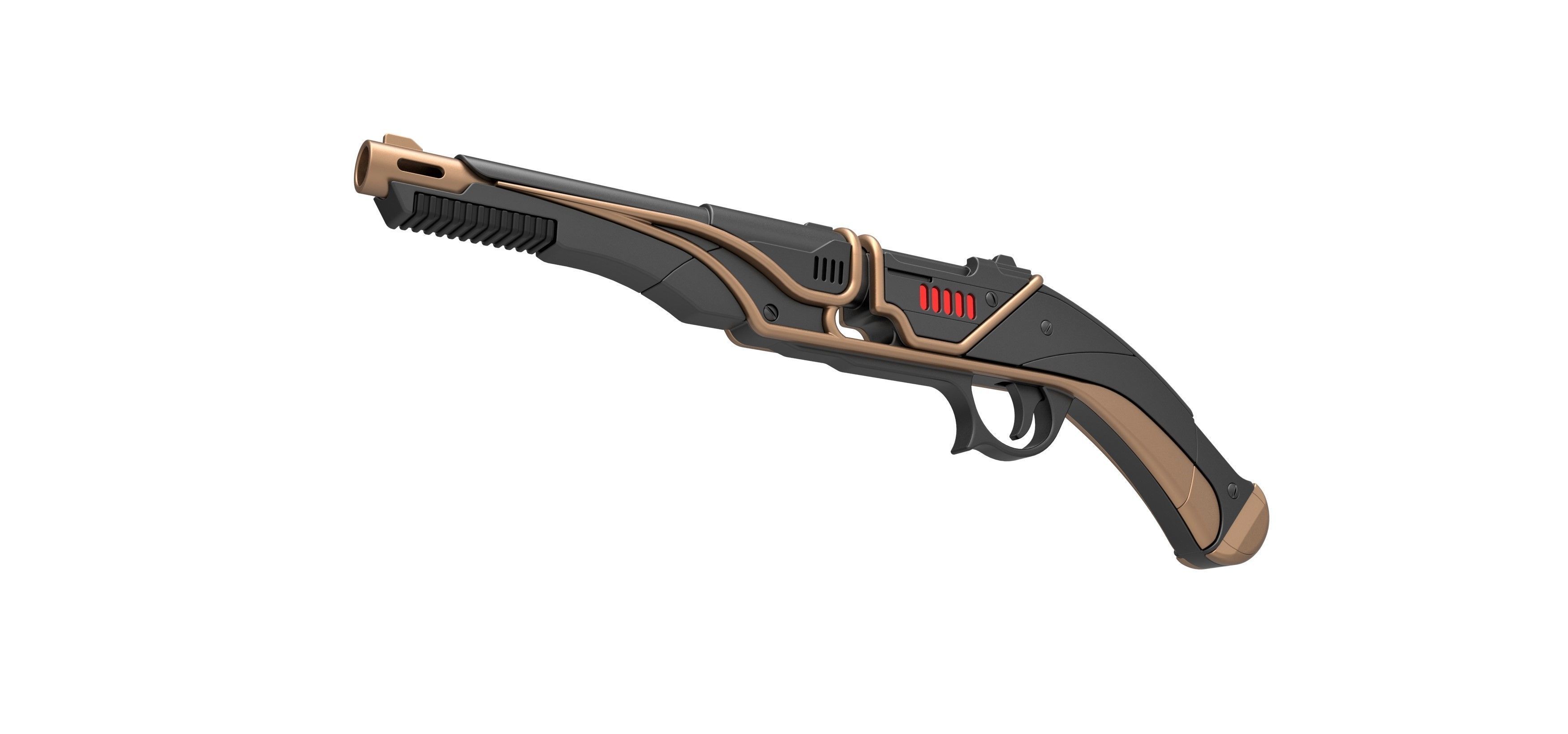 Blaster E-851 of Zorii Bliss from Star Wars Rise of Skywalker 3D model_2