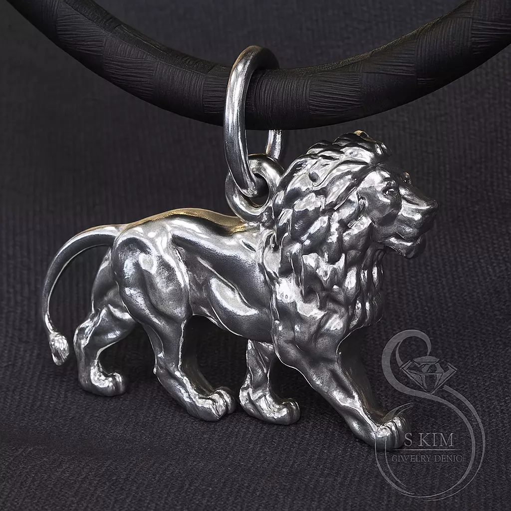 Lion pendant 3D print model