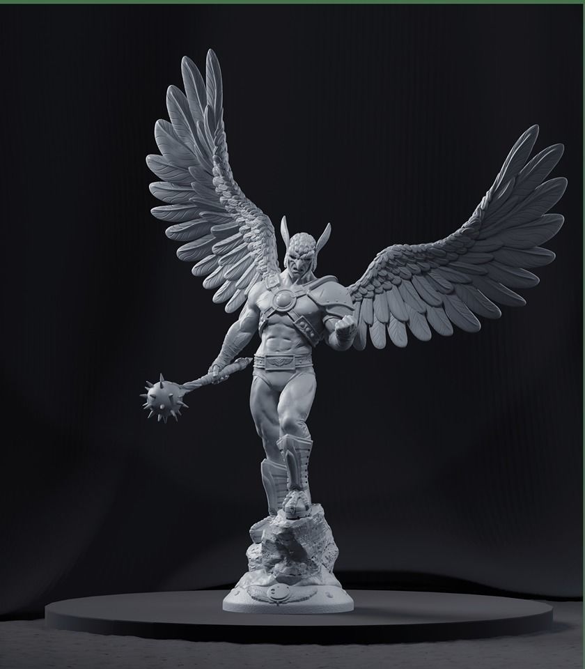 Hawkman - 3d Print Model lord of rings statue 3D print model_3