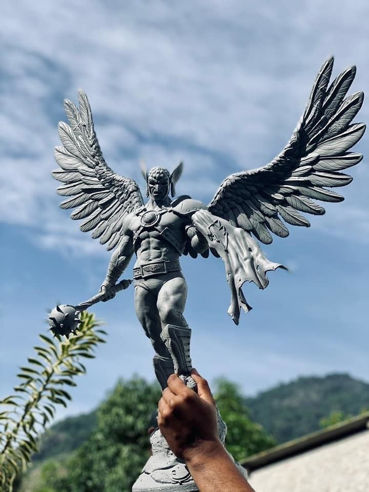 Hawkman - 3d Print Model lord of rings statue 3D print model_8