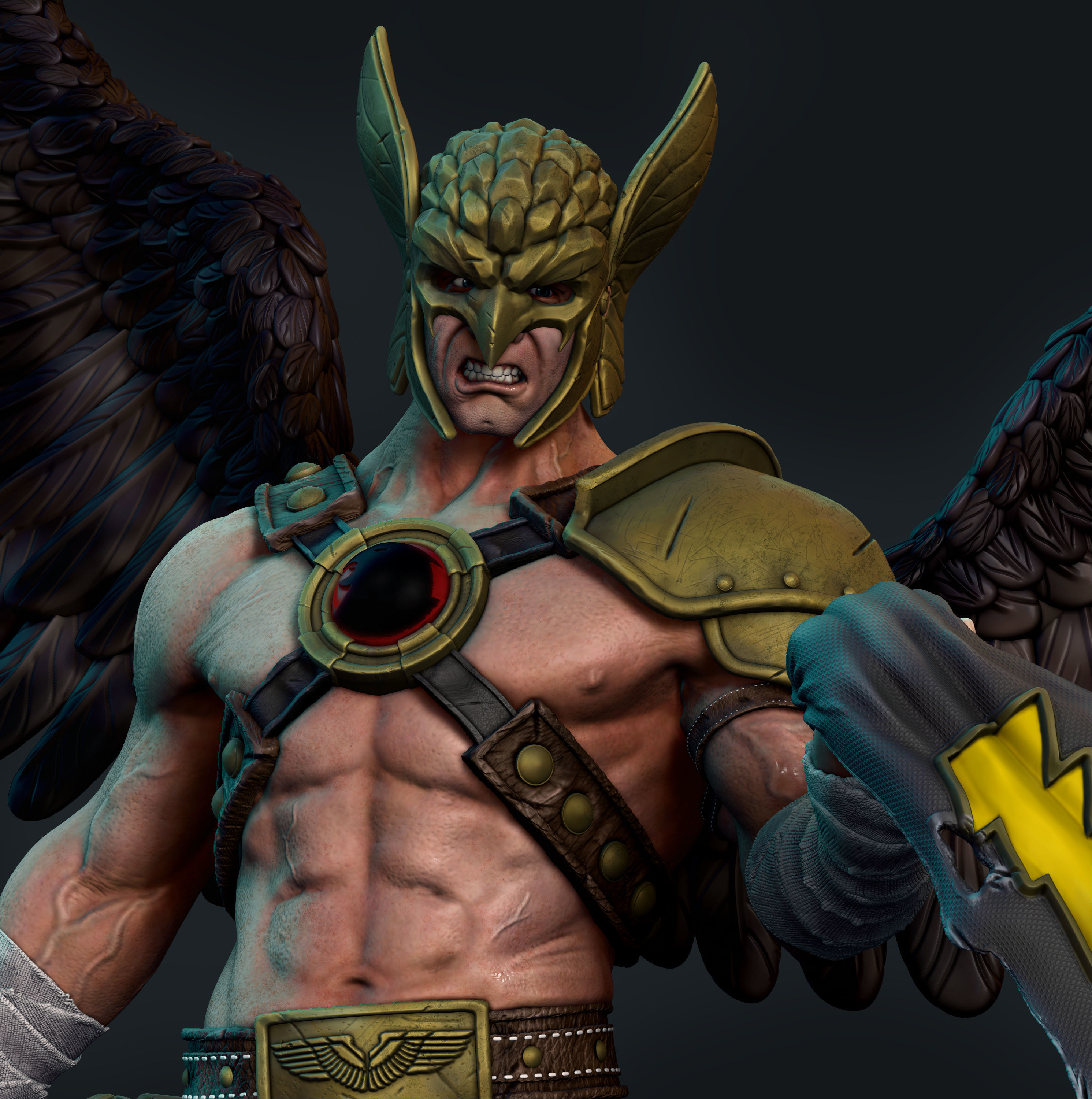 Hawkman - 3d Print Model lord of rings statue 3D print model_1