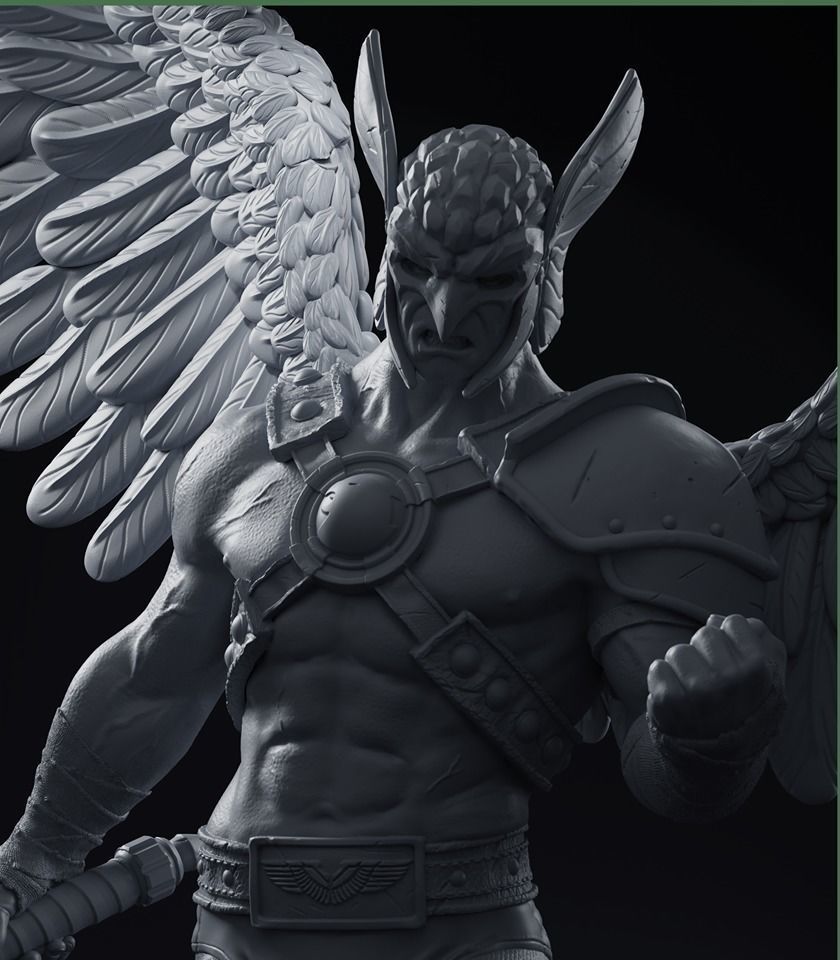 Hawkman - 3d Print Model lord of rings statue 3D print model_6