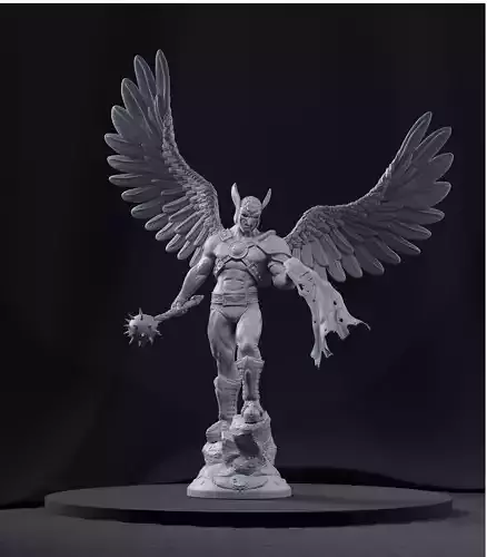Hawkman - 3d Print Model lord of rings statue 3D print model