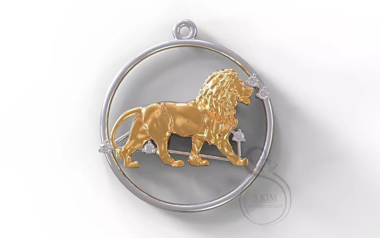 Lion stars 3D print model_1