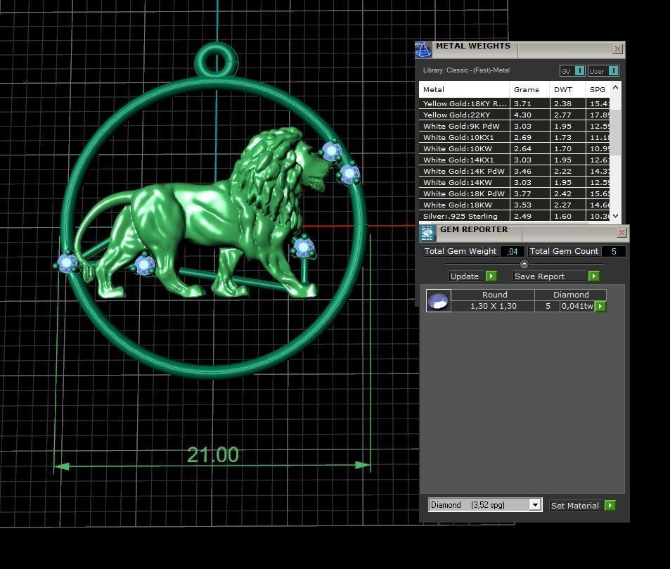 Lion stars 3D print model_2