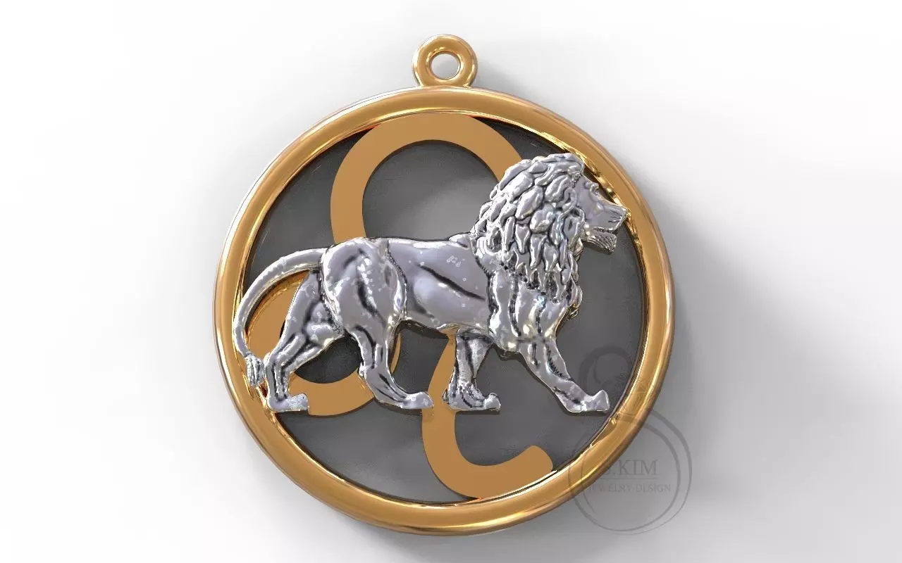 Lion symbol 3D print model_1