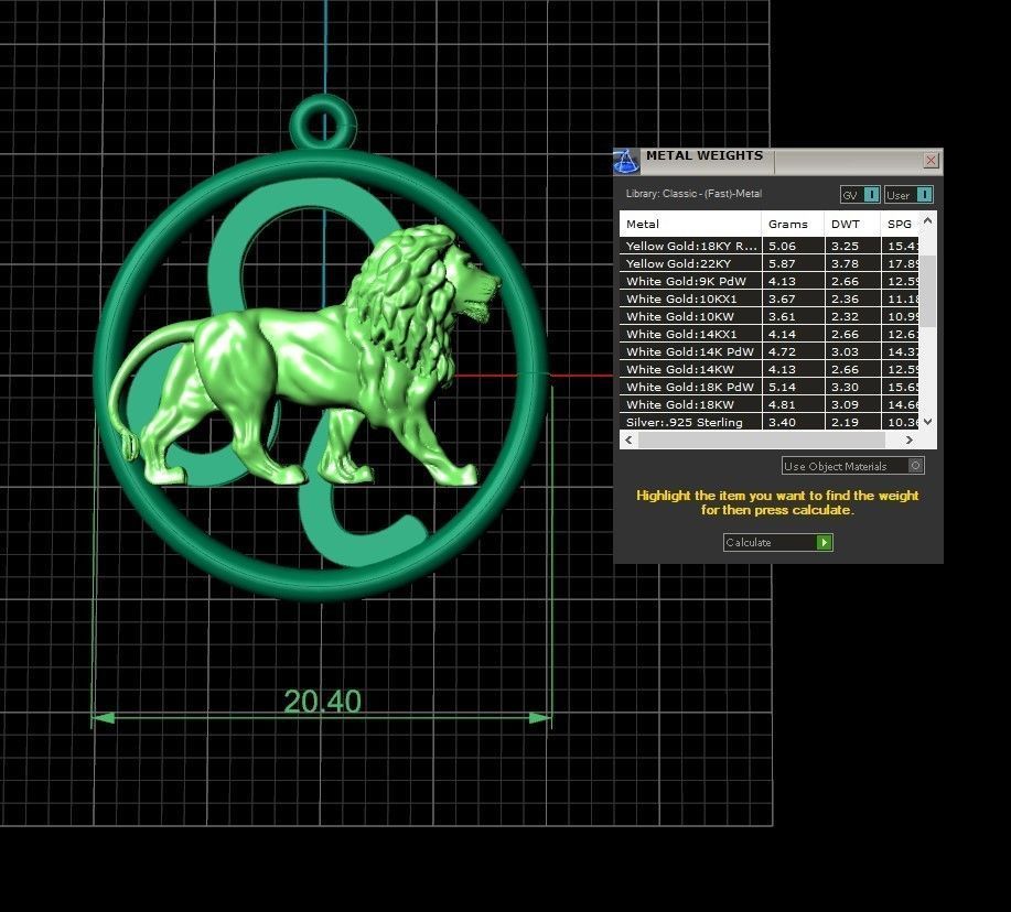 Lion symbol 3D print model_2