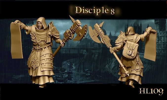 Heresylab Redeemers cultist 9 both Scifi and Fanatsy Version 3D print model