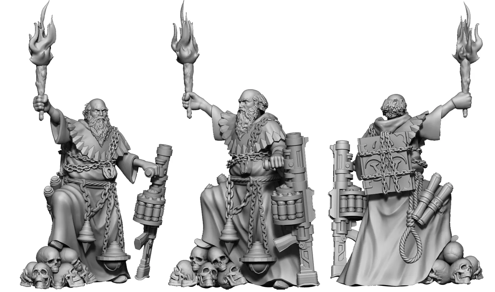 Heresylab Redeemers cultist 11 both Scifi and Fanatsy Version 3D print model_0