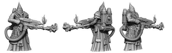 Heresylab Redeemers cultist THE MEAN ONE Scifi only 3D print model