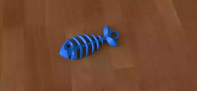 Fish skeleton earrings