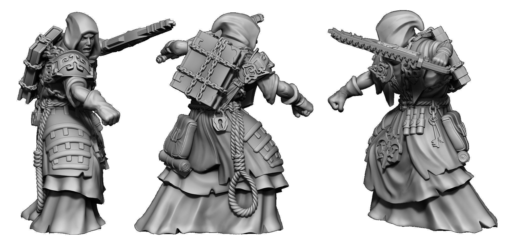 Heresylab Redeemers  both Scifi and Fanatasy Version Bundle 3D print model_14