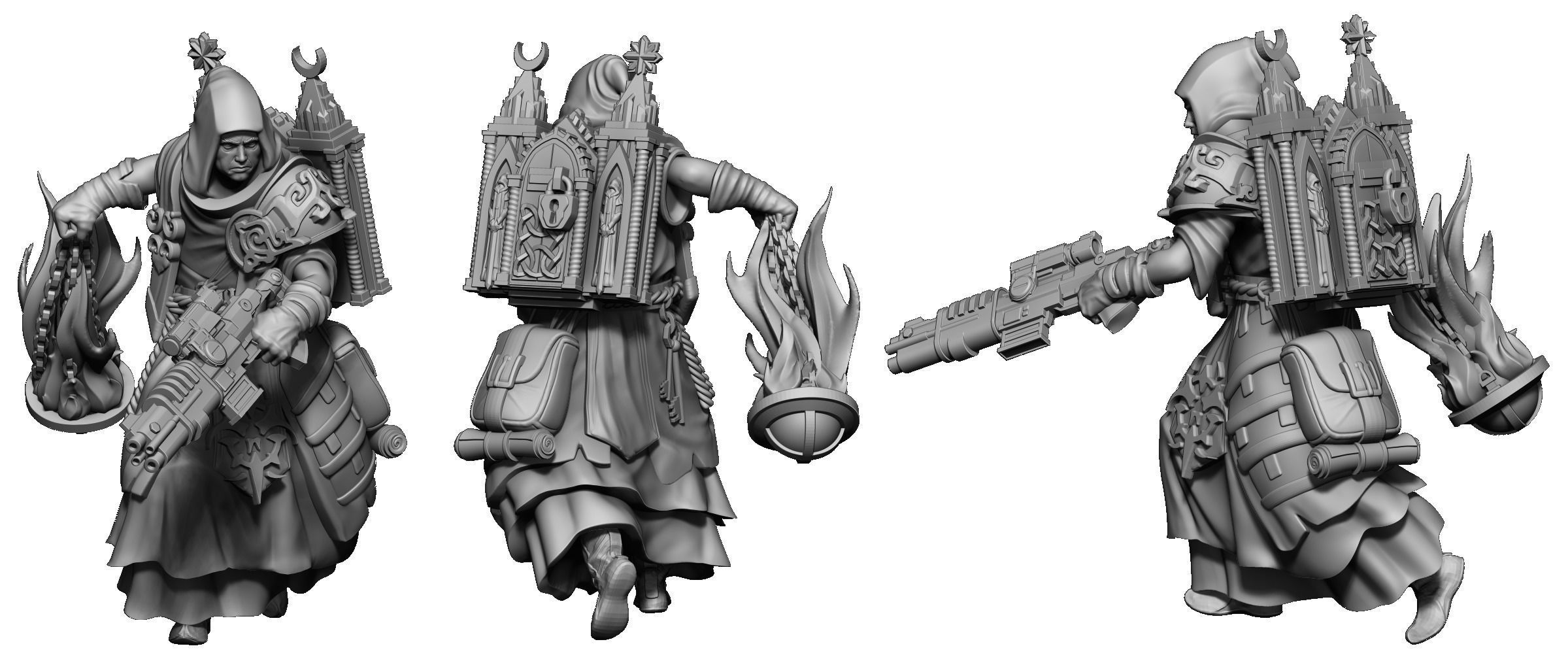 Heresylab Redeemers  both Scifi and Fanatasy Version Bundle 3D print model_15