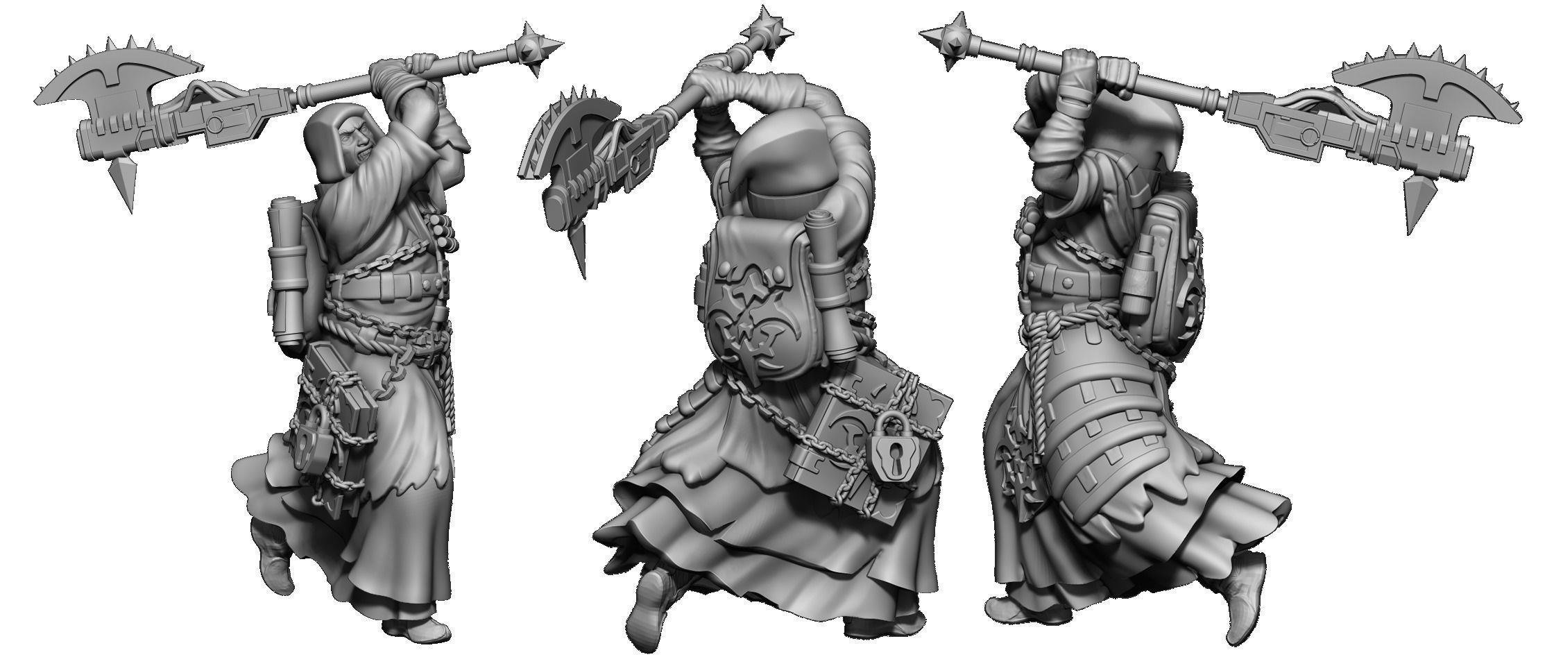 Heresylab Redeemers  both Scifi and Fanatasy Version Bundle 3D print model_17