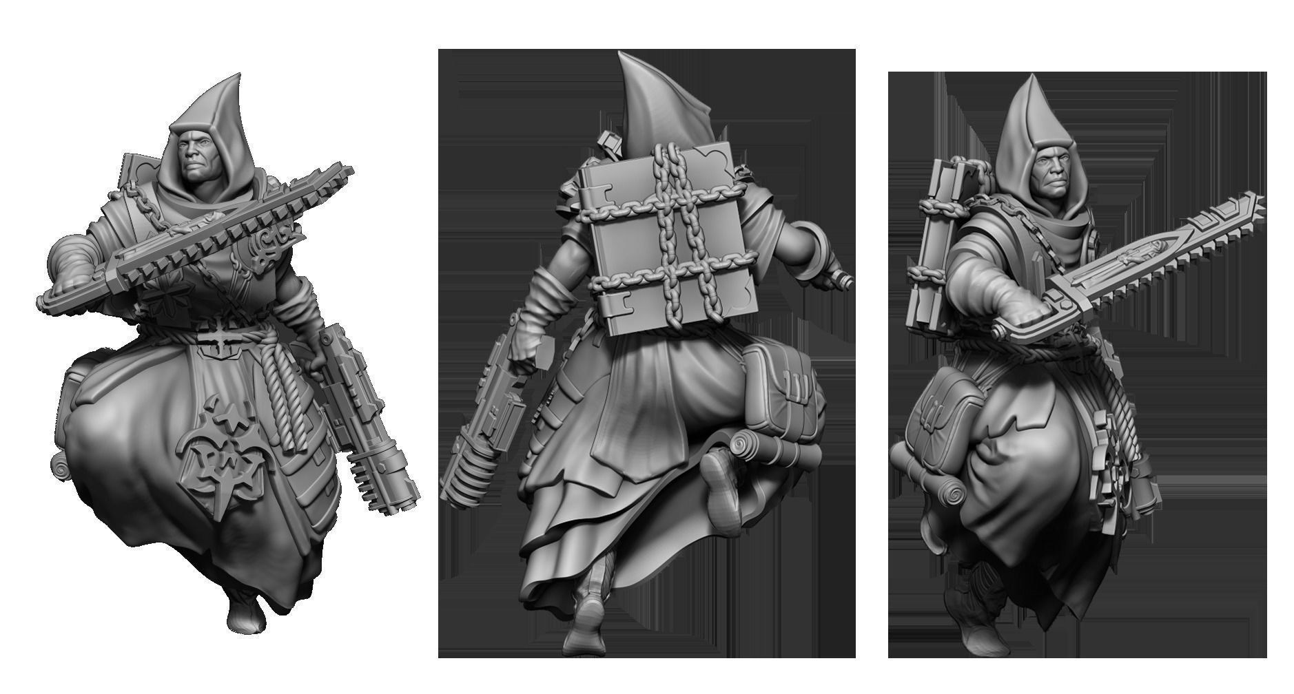 Heresylab Redeemers  both Scifi and Fanatasy Version Bundle 3D print model_16