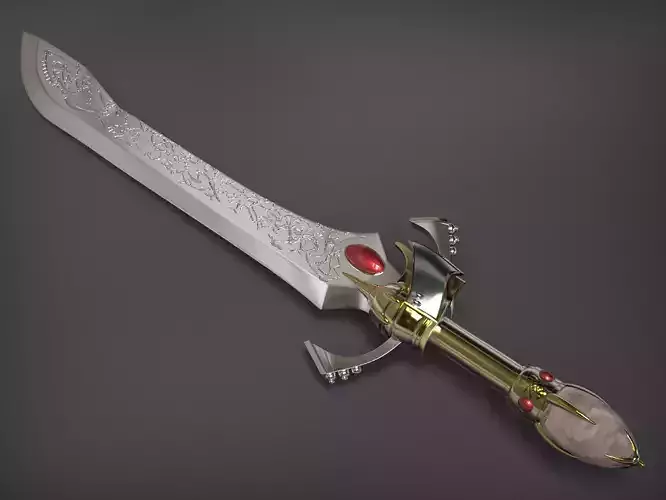 Sword from WH  The Masque of Vyle 3D print model 3D print model