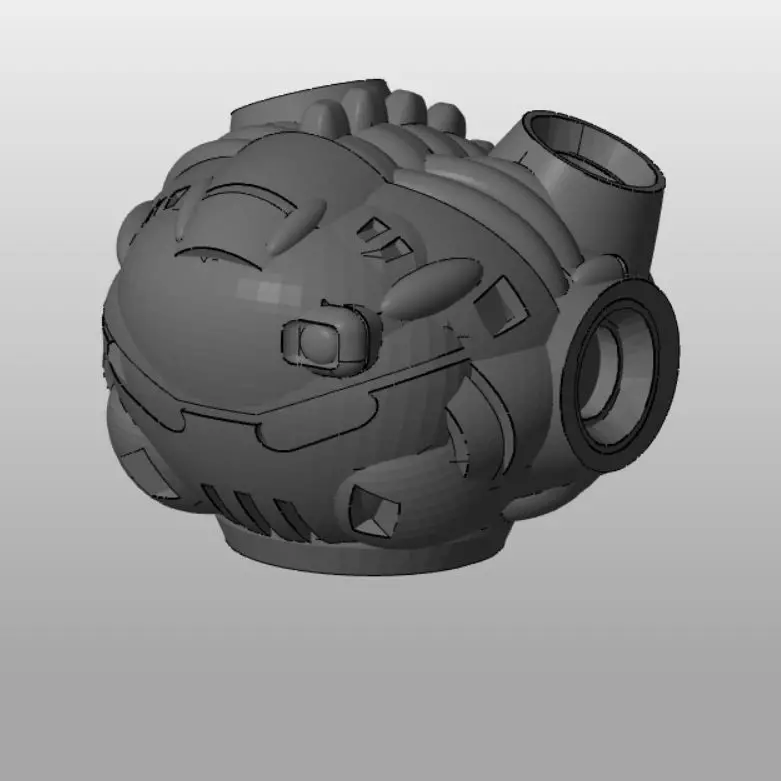 CHIBI-TECH SD - GRIM CORE 3D print model_0
