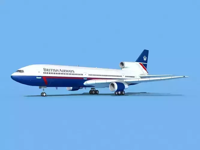 Lockheed L-1011 British Airways 1 3D model Lockheed L-1011 British Airways 1 3D model