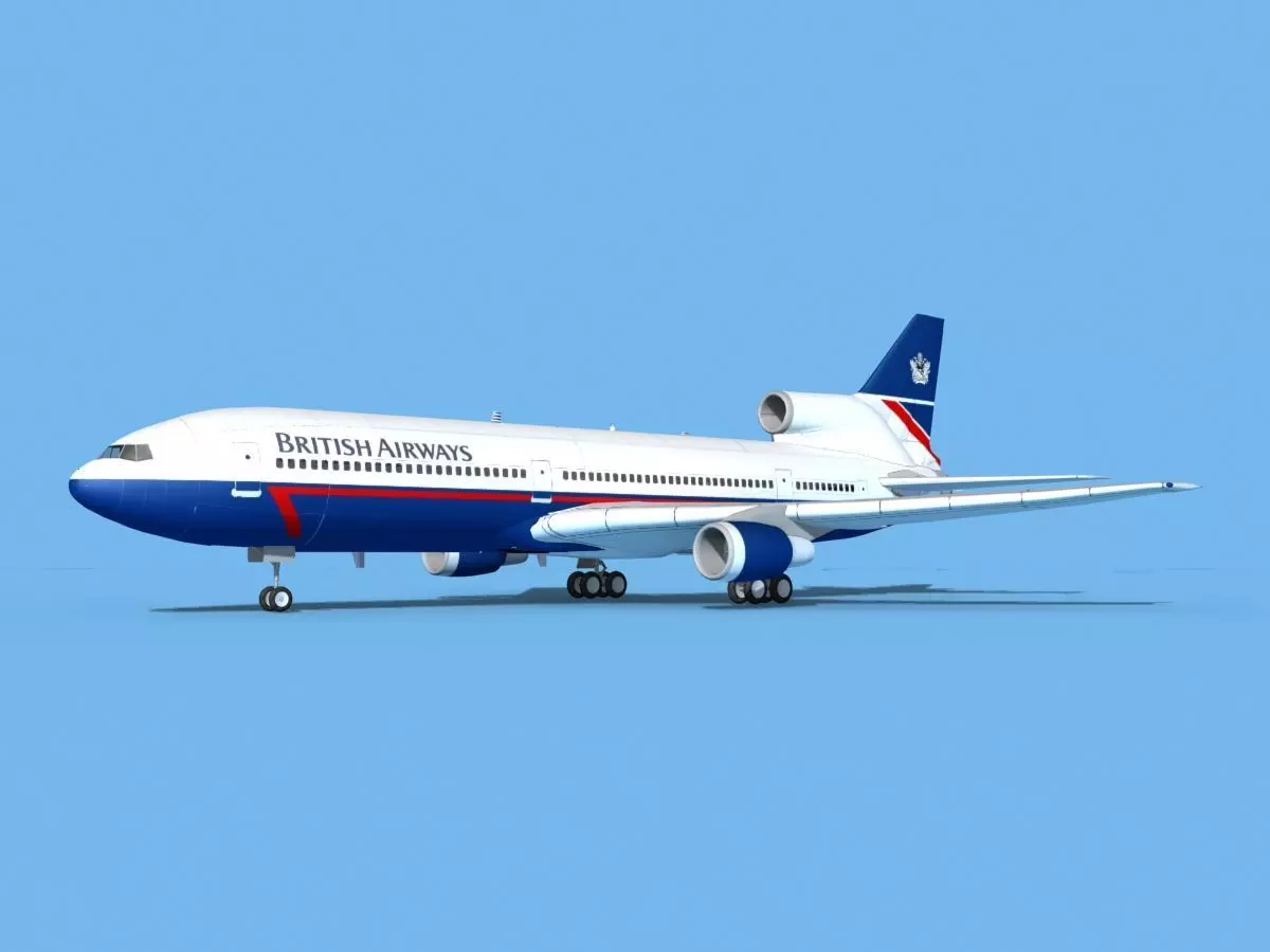 Lockheed L-1011 British Airways 1 3D model_0