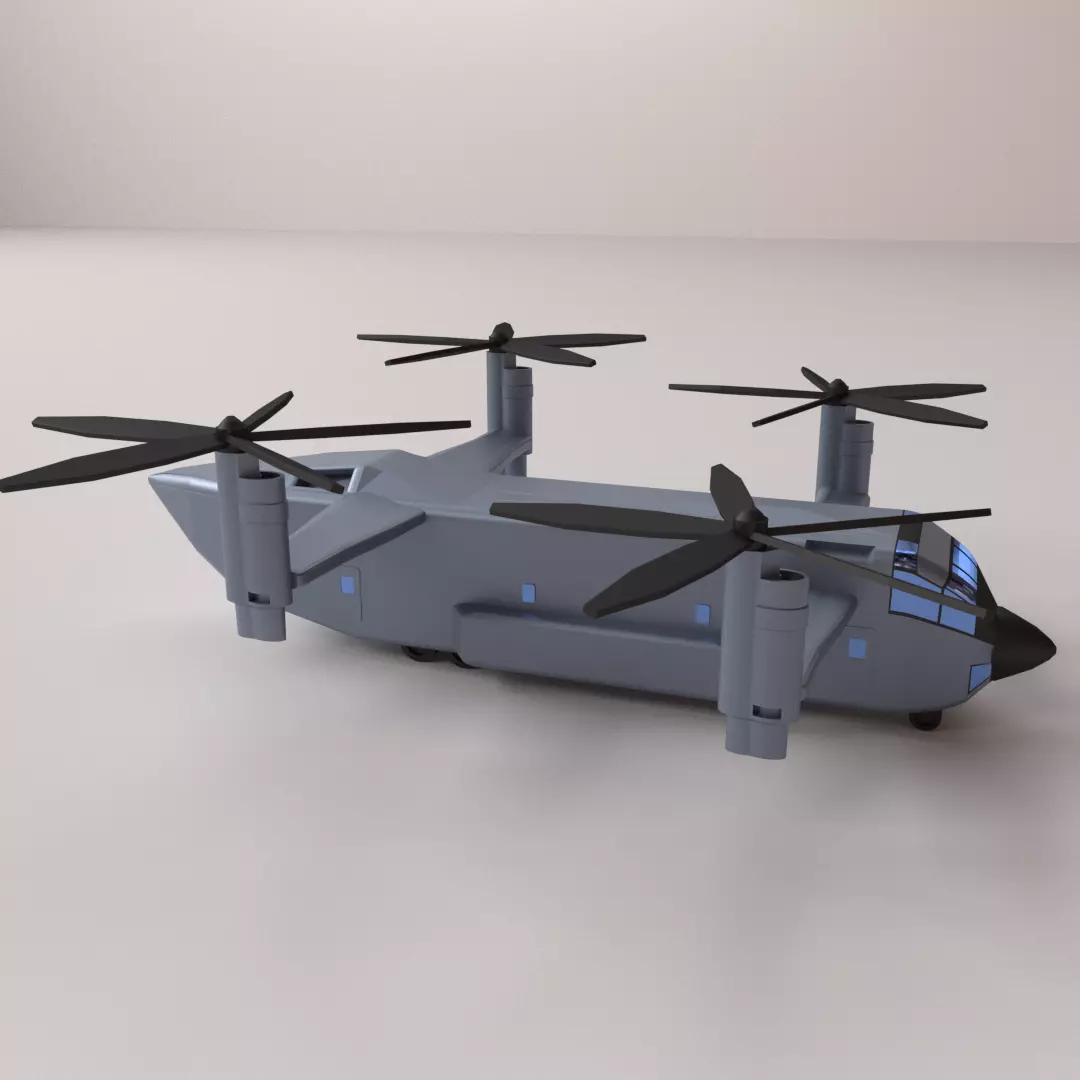 Quad Copter 3D model_0