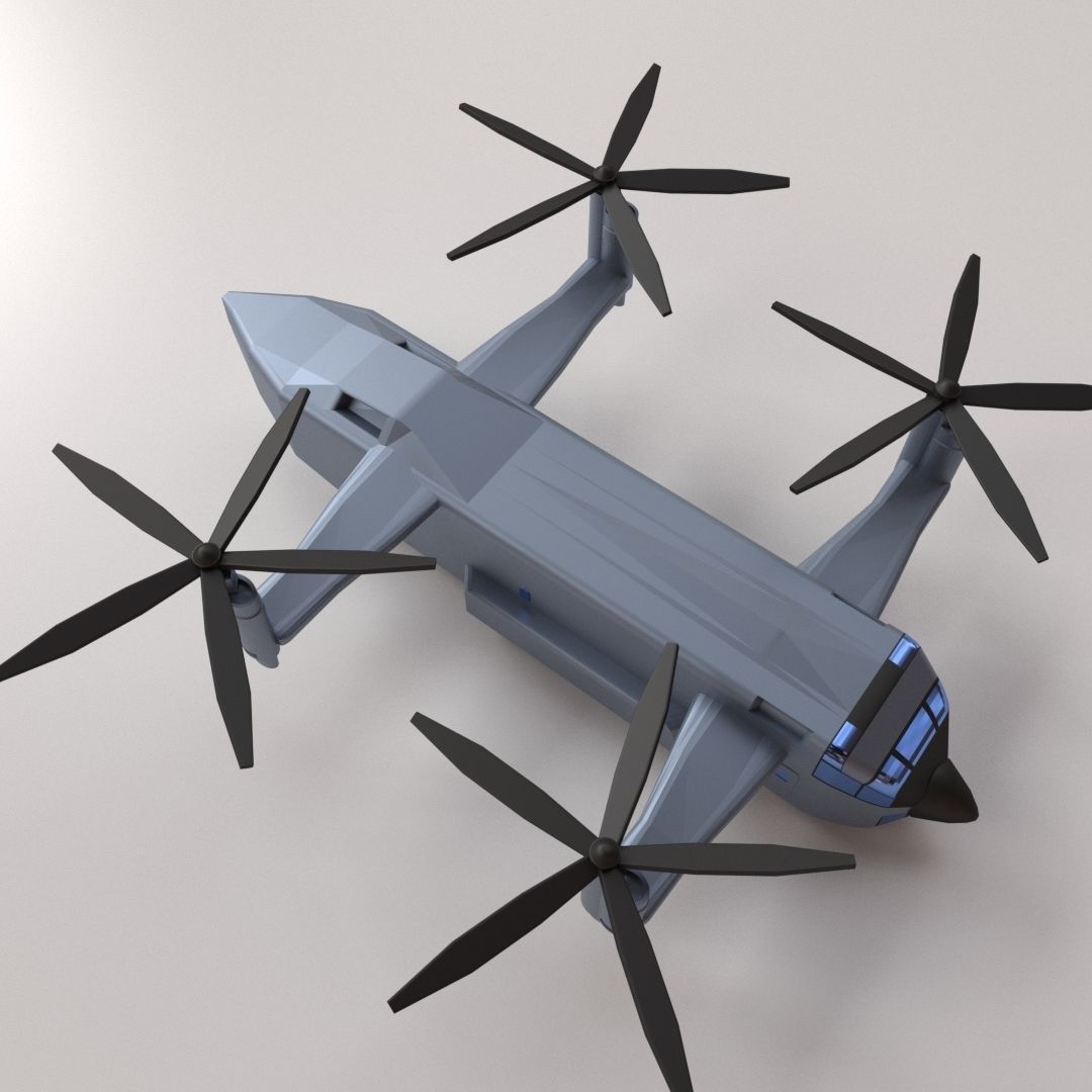 Quad Copter 3D model_1