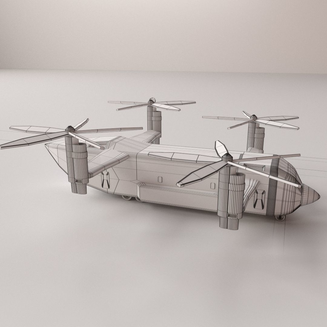 Quad Copter 3D model_4