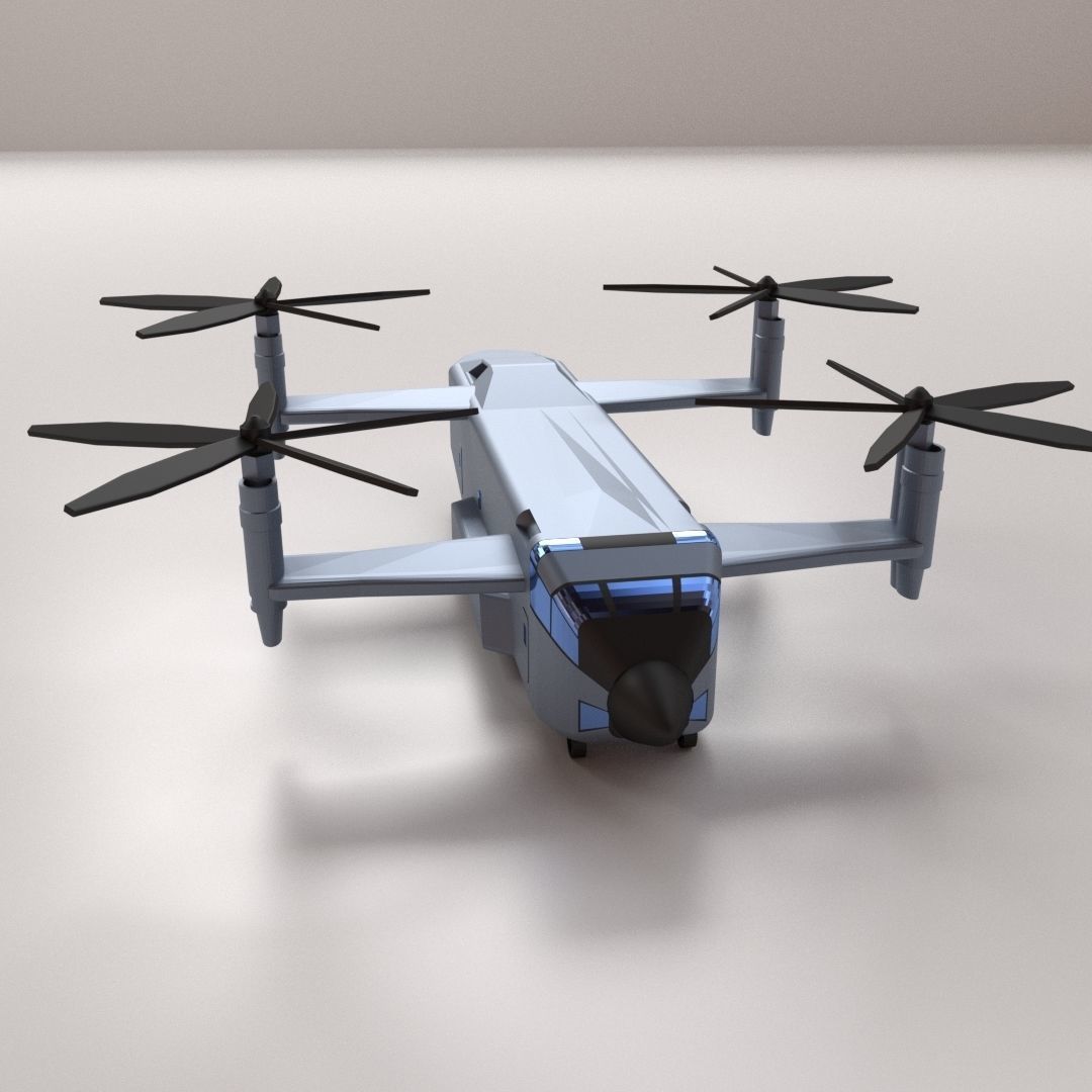 Quad Copter 3D model_2