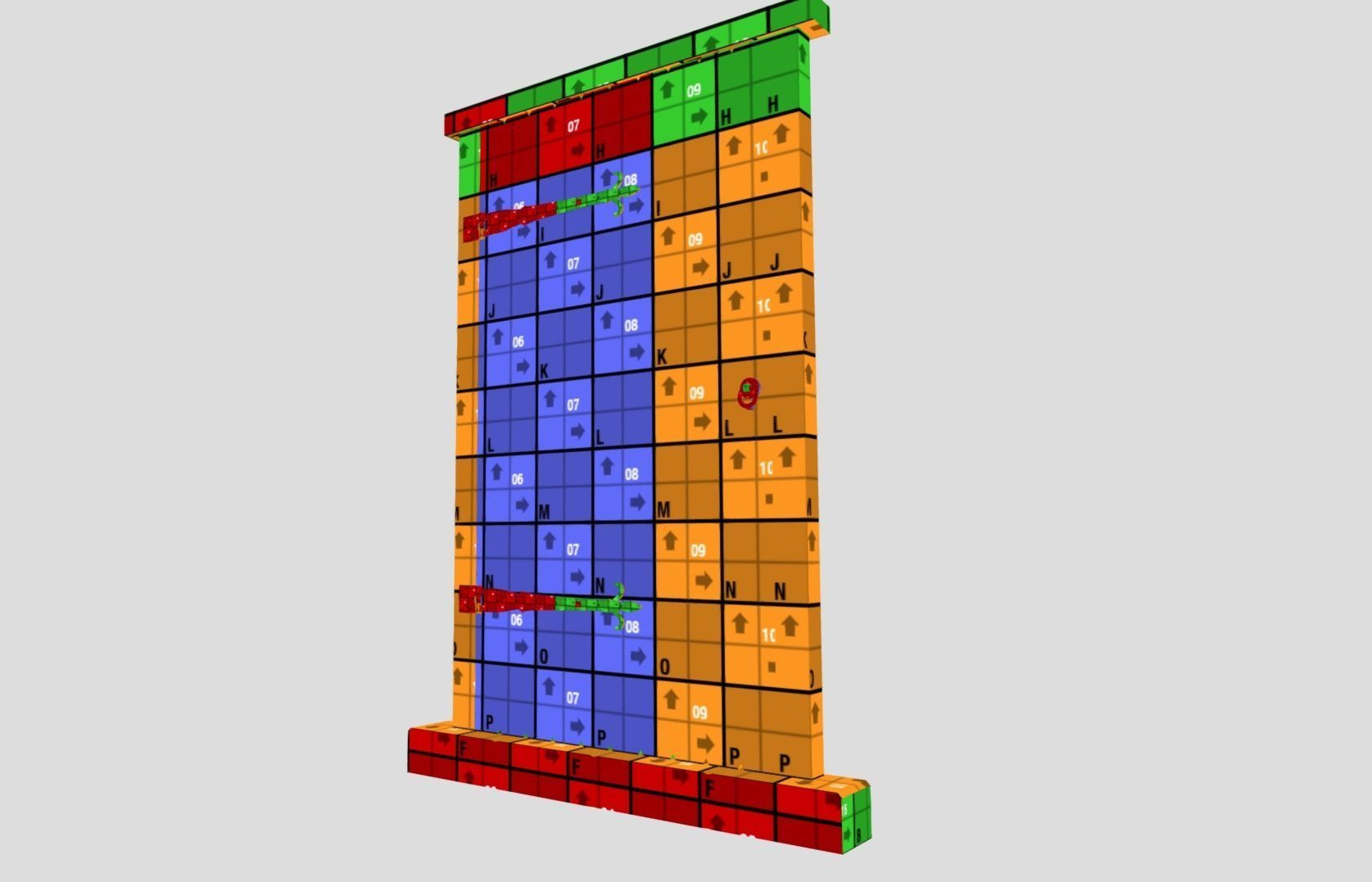 Medieval Door Low-poly 3D model_17