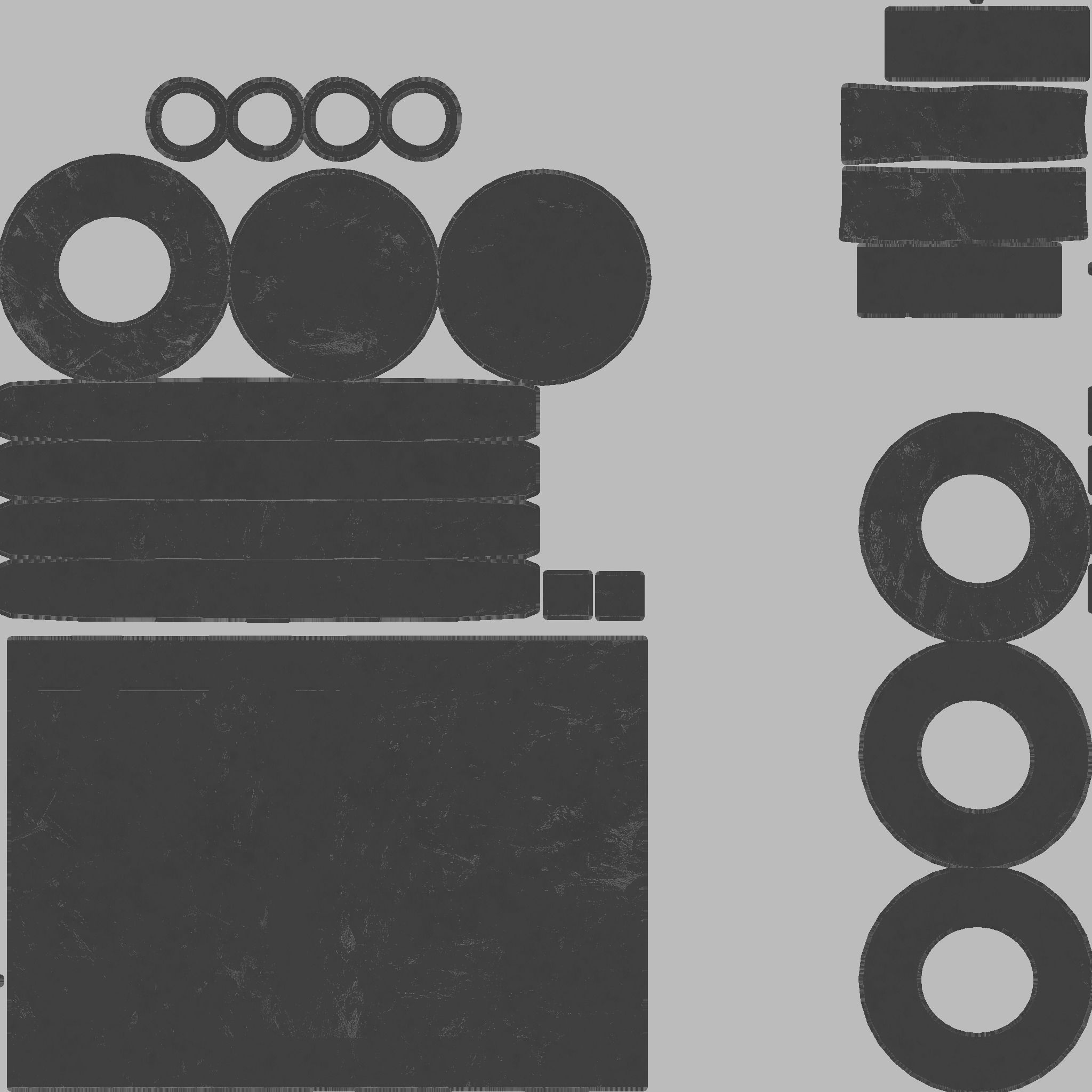 Medieval Door Low-poly 3D model_10