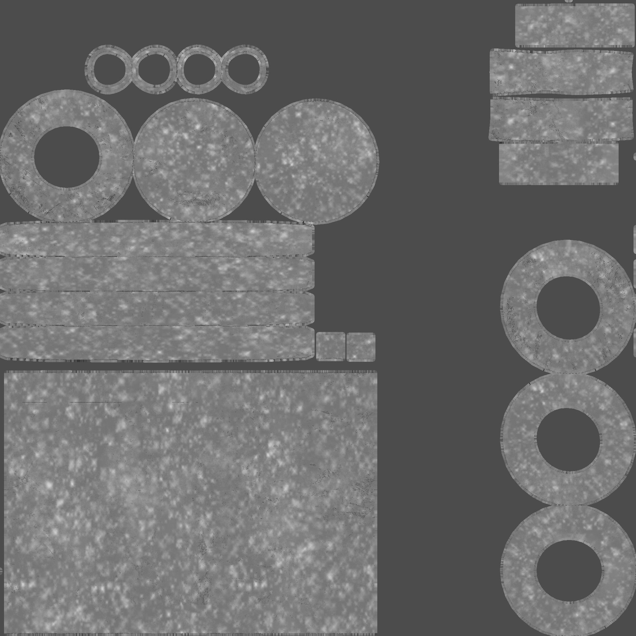 Medieval Door Low-poly 3D model_11