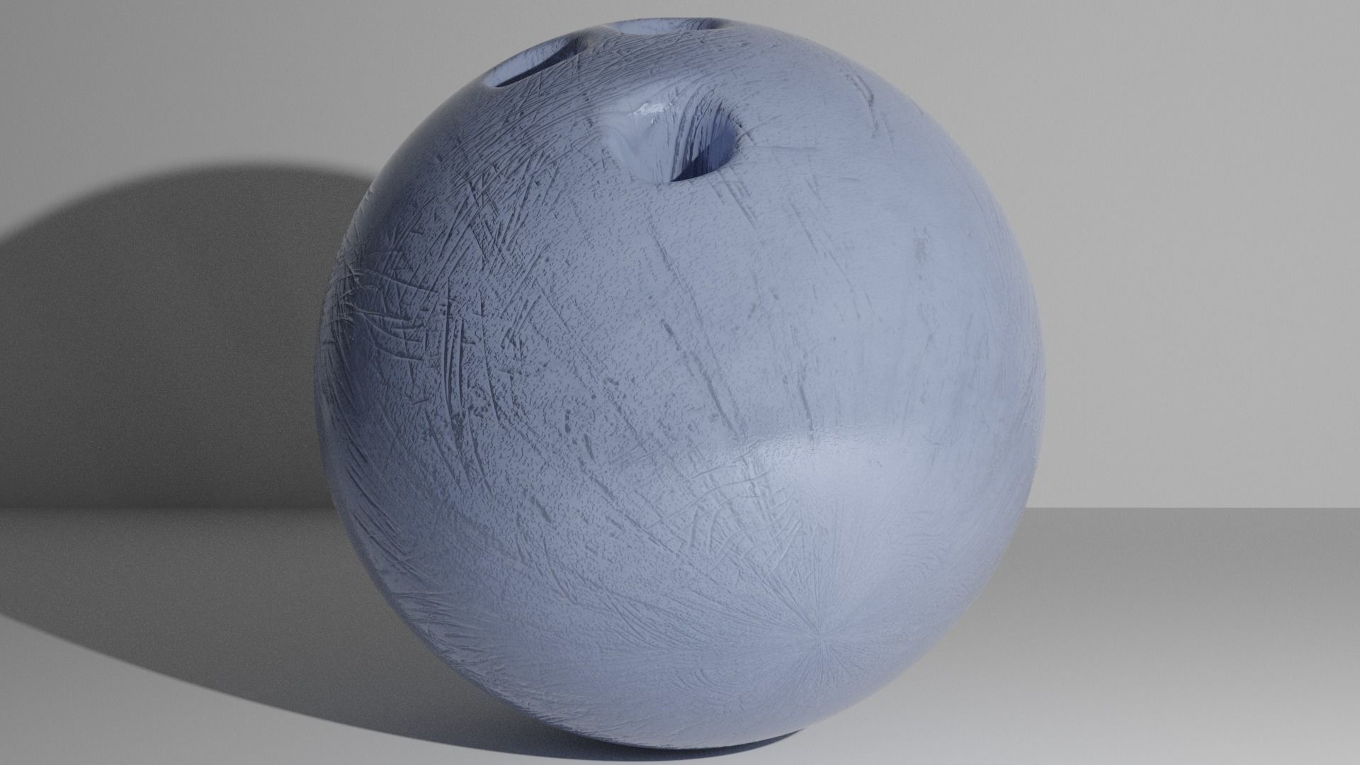 Bowling Ball Plastic 3D model_2