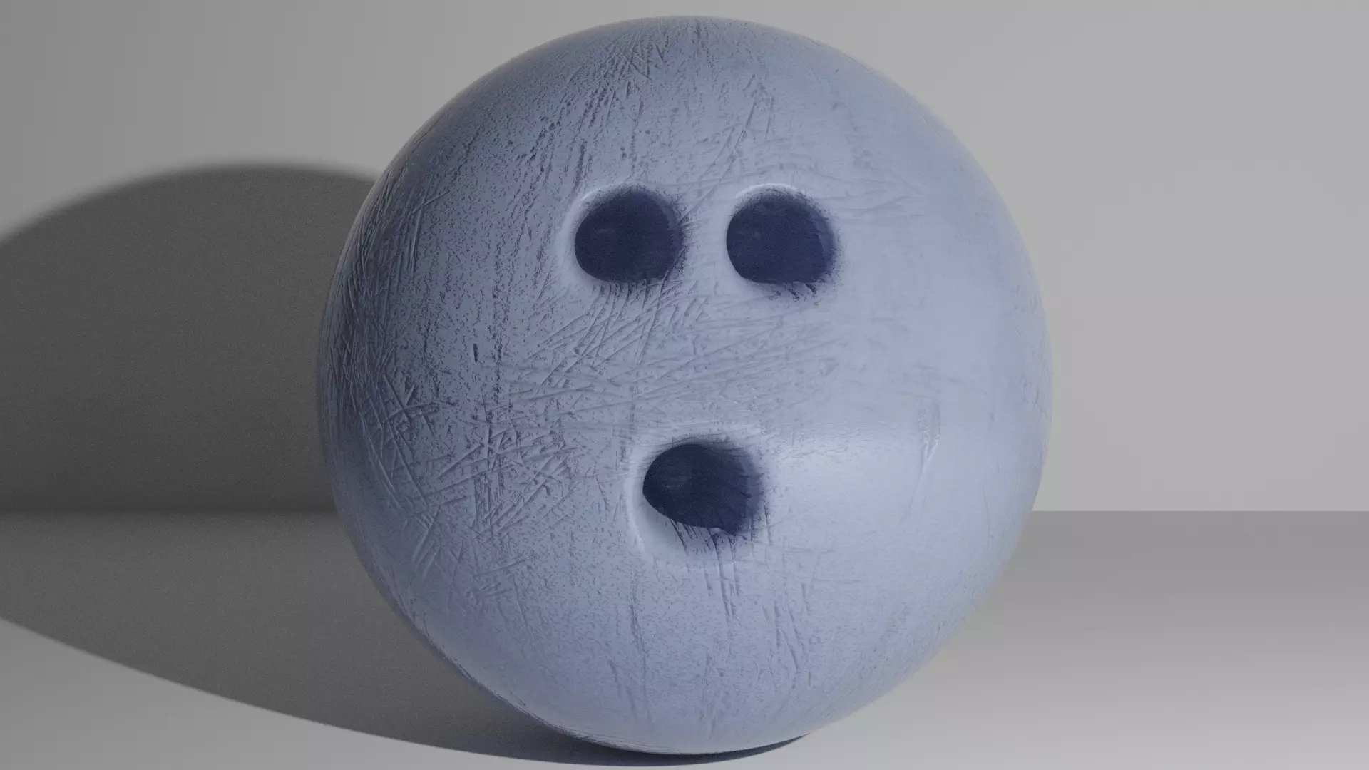 Bowling Ball Plastic 3D model_0