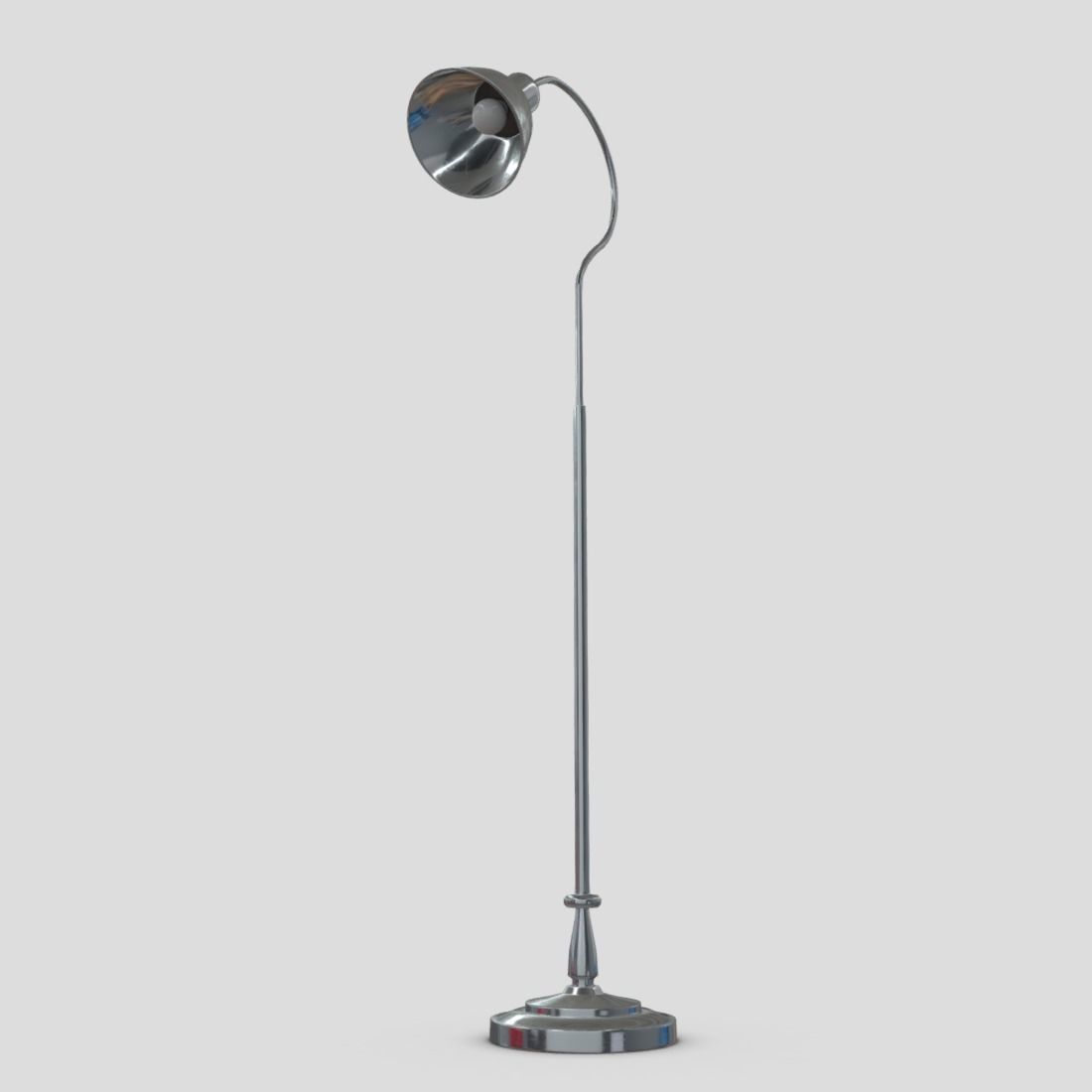 Standing Lamp 4 Low-poly 3D model_10