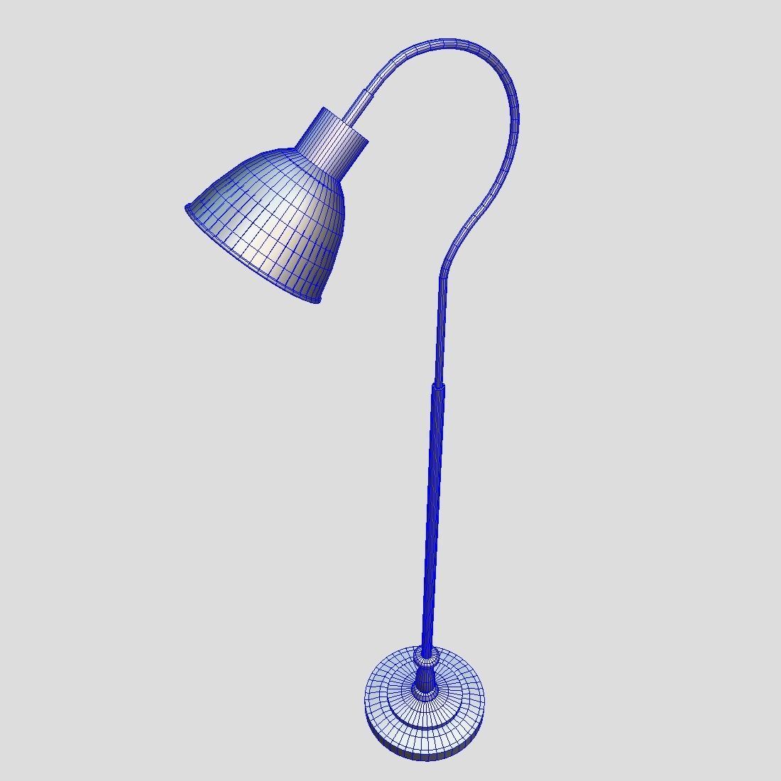 Standing Lamp 4 Low-poly 3D model_9