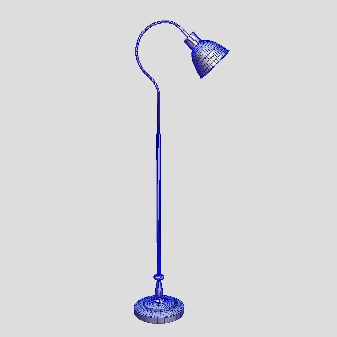 Standing Lamp 4 Low-poly 3D model_3