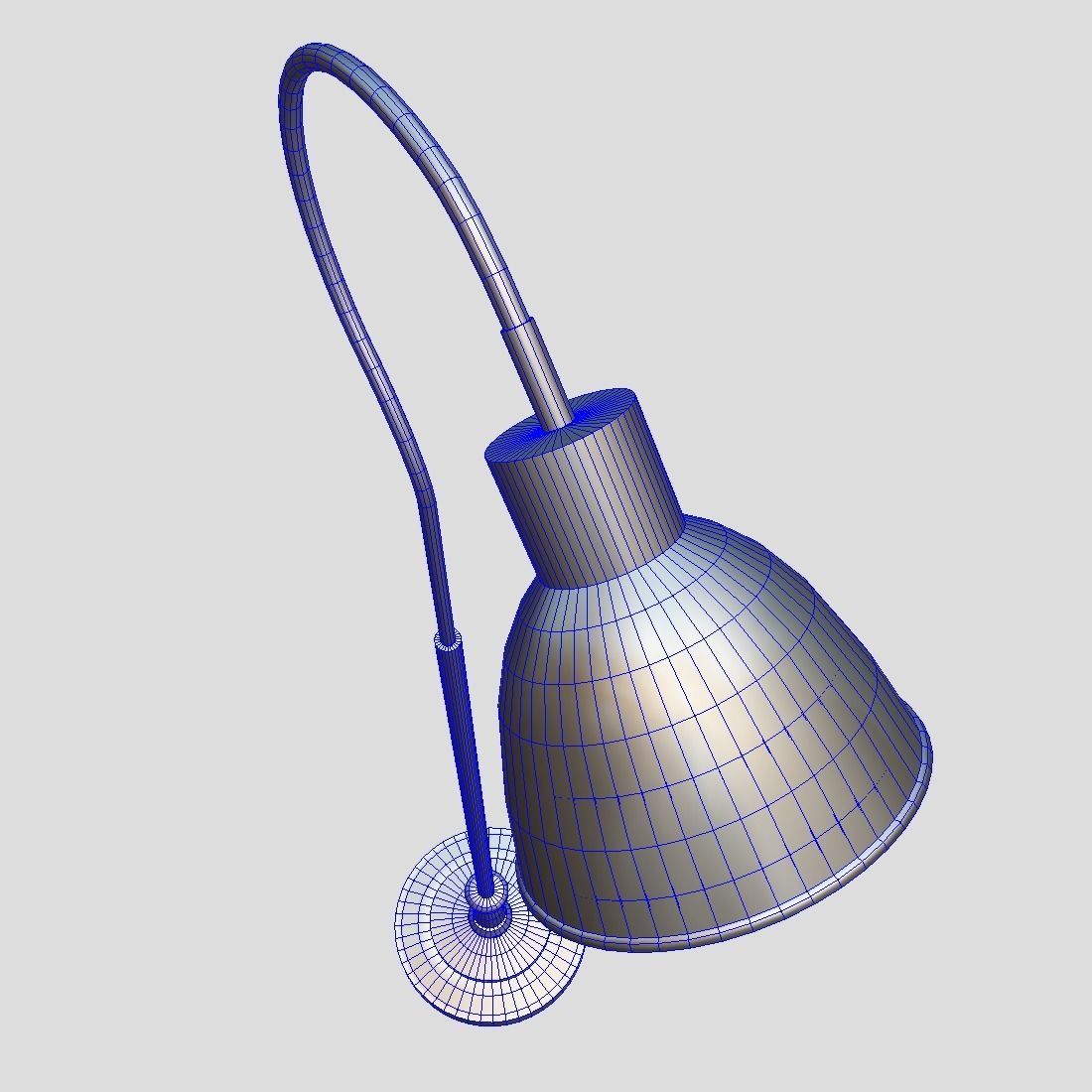 Standing Lamp 4 Low-poly 3D model_7