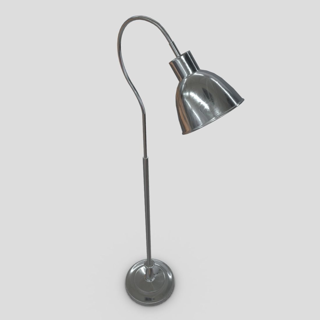 Standing Lamp 4 Low-poly 3D model_4