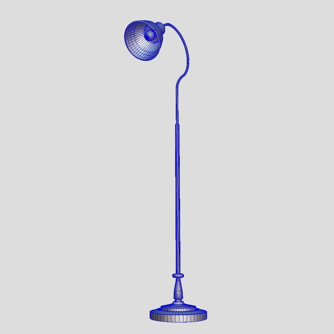 Standing Lamp 4 Low-poly 3D model_11
