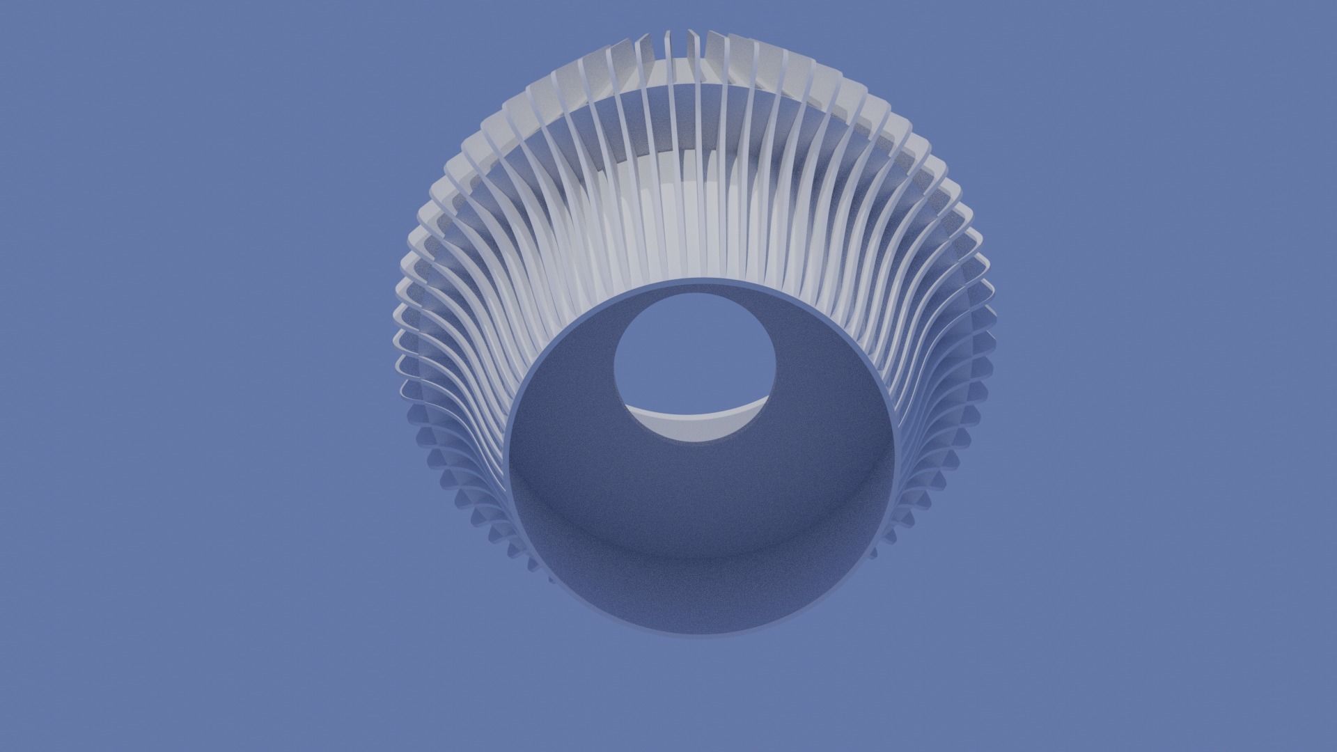 Table lamp shade for standard E27 mount RADIATOR SERIES 3D print model_5