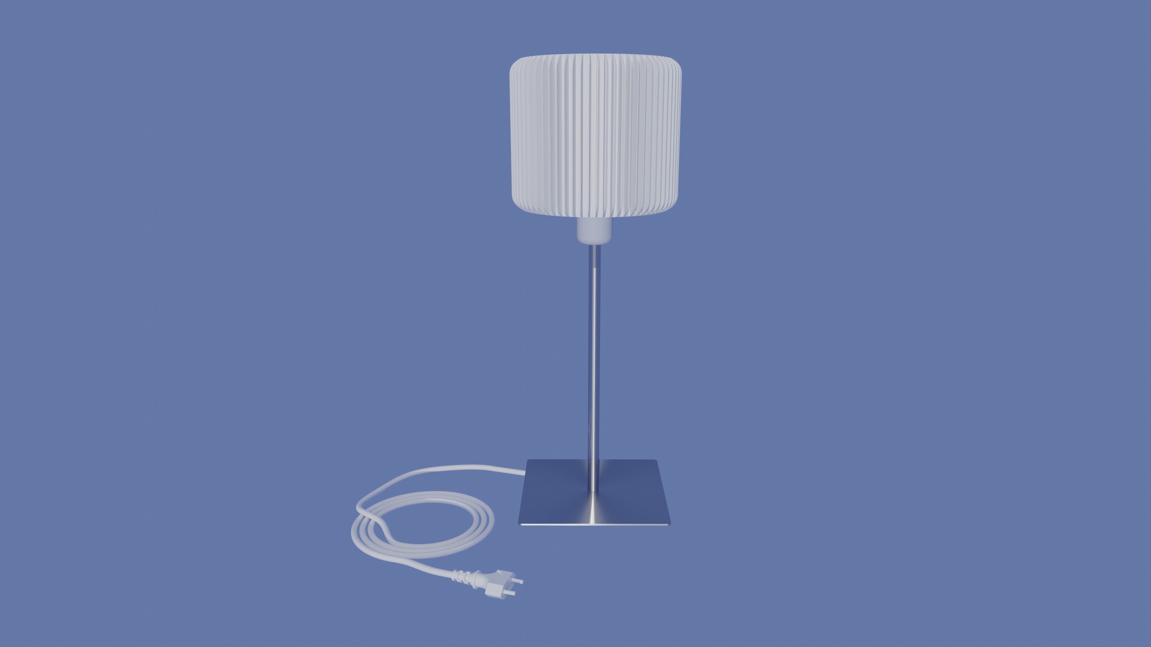 Table lamp shade for standard E27 mount RADIATOR SERIES 3D print model_3