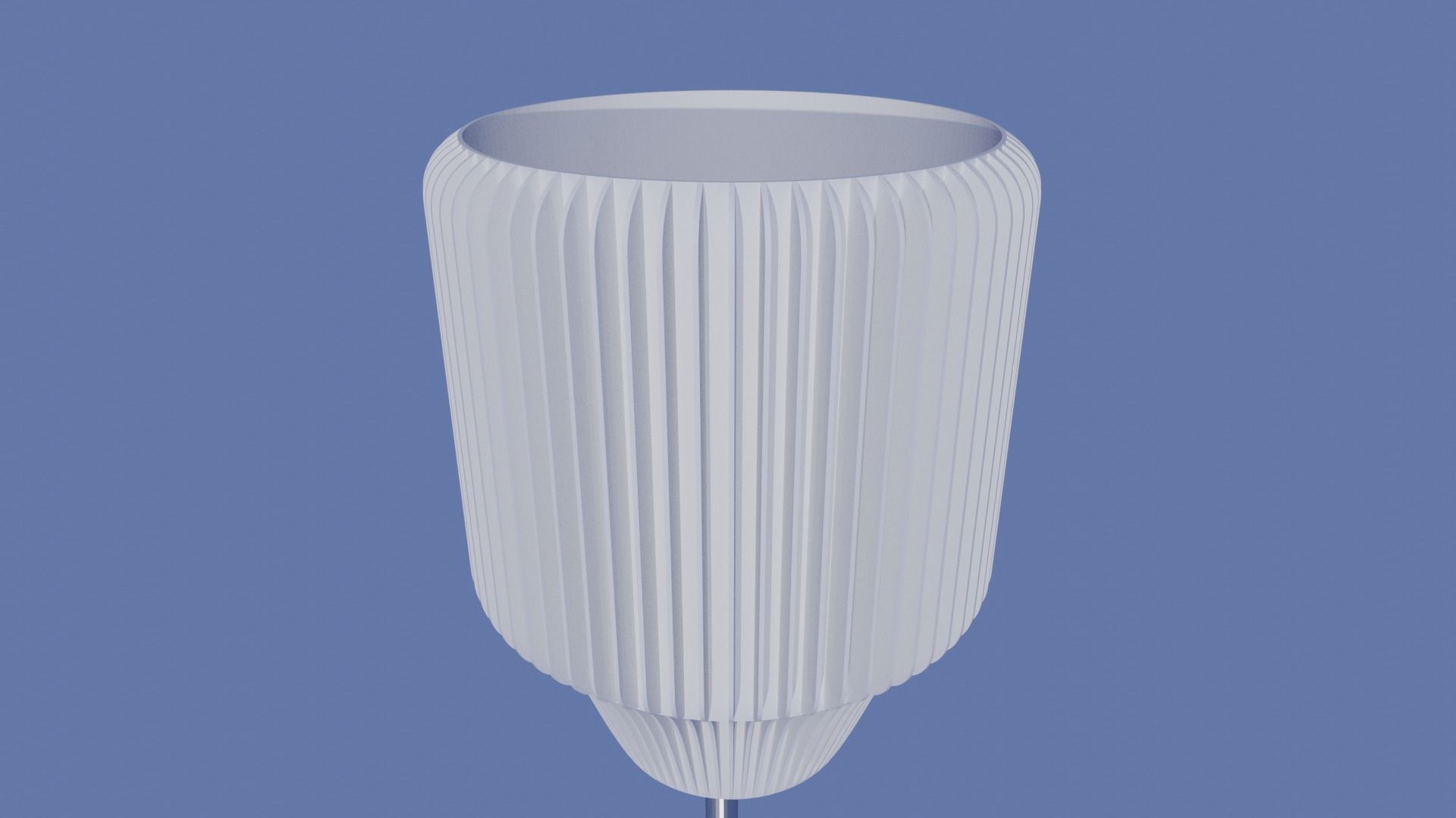Table lamp shade for standard E27 mount RADIATOR SERIES 3D print model_6