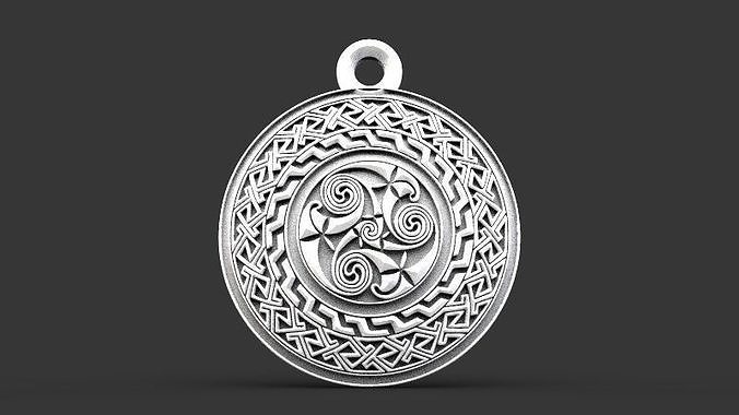 Celtic pendant 2 3D print model