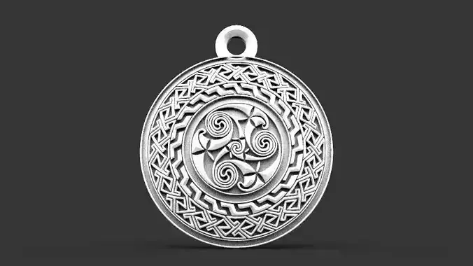 Celtic pendant 2 3D print model